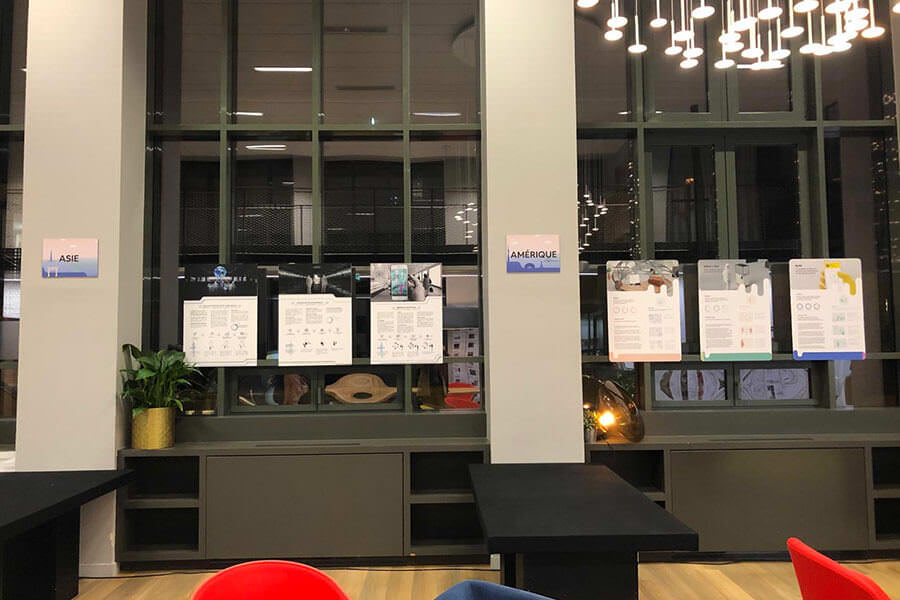 Exposition des projets du Onepoint World Tour école de design ; Onepoint