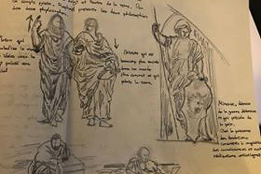 Des croquis de nos étudiants école de design Lyon