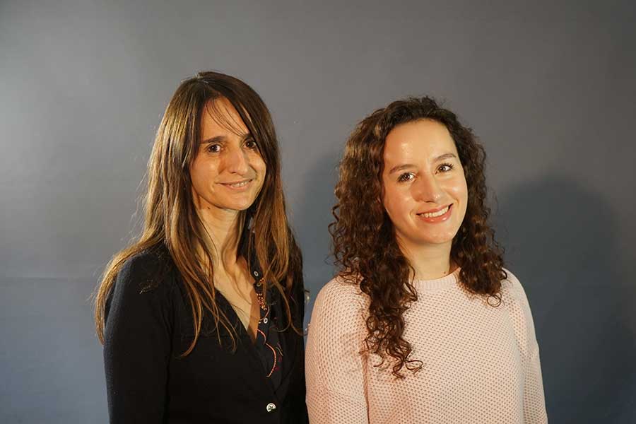 Emmanuelle et Claire (de gauche à droite) formation design