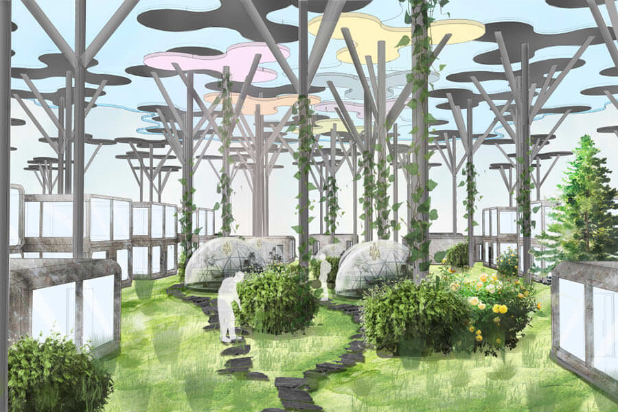 Projet GINKGO école de design ; Korian