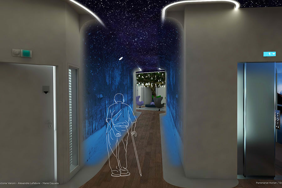 Projet KORIAN Sensoriel école de design ; Korian