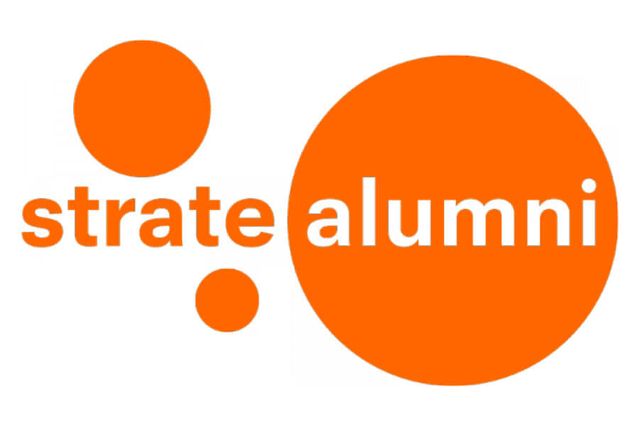 strate alumni logo formation design anciens