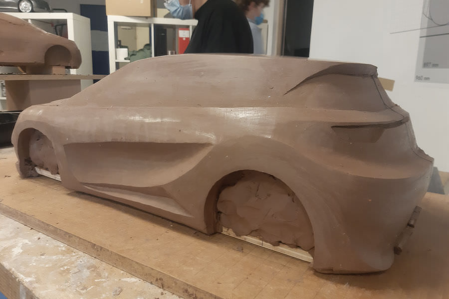Une maquette en Clay, réalisée par un de nos étudiants école de design ; formation modelage 3d