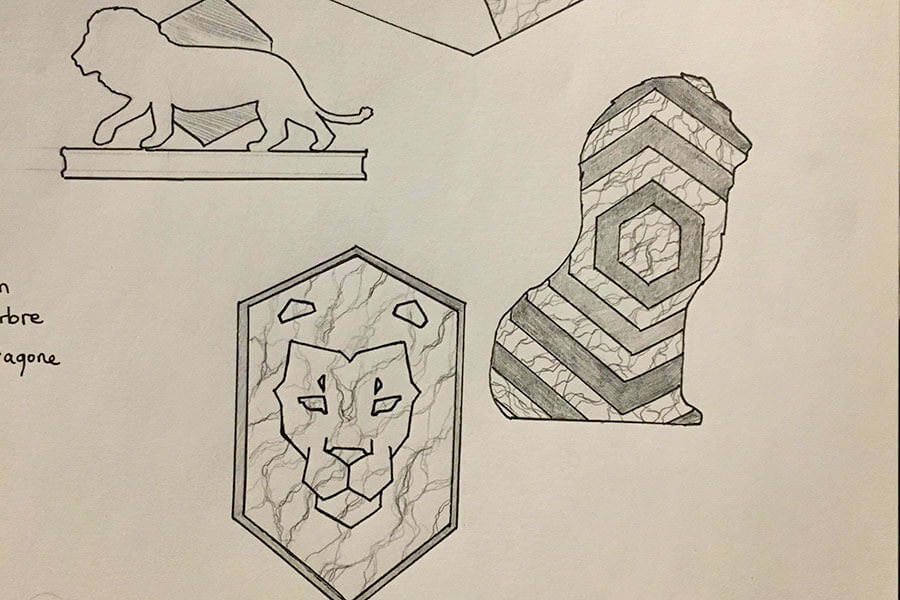 Graphisme réalisé par un de nos étudiants Ecole de design Strate Lyon