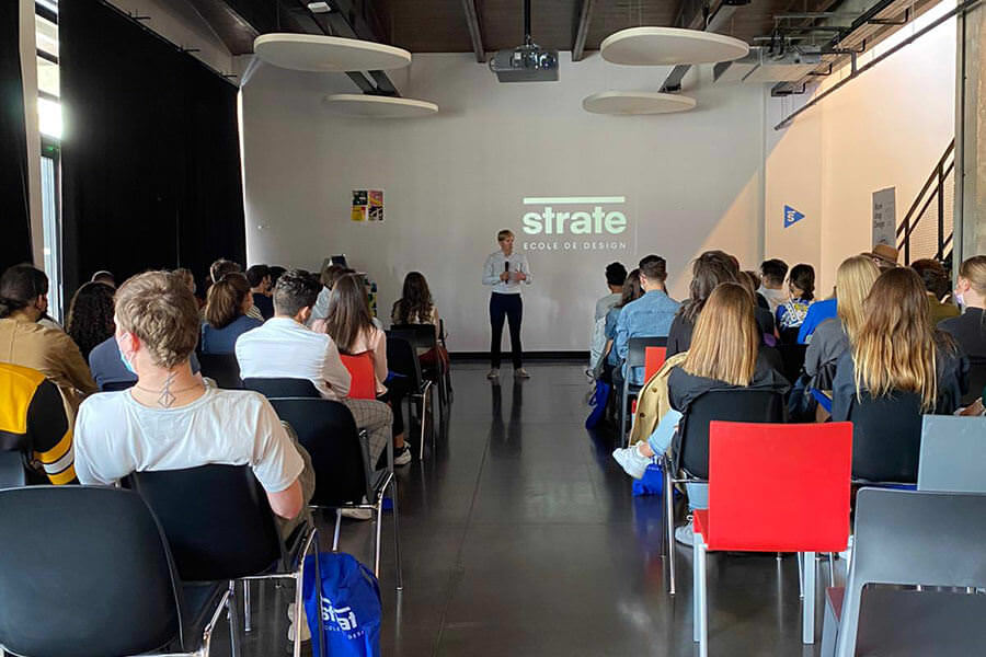 Conférence d'accueil de Guillaume Lom Puech, directeur de Strate Lyon ecole de design