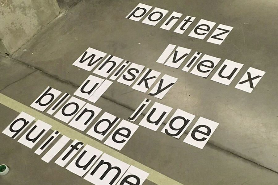 Le projet typographique d'un groupe d'étudiant Ecole de design Strate Lyon