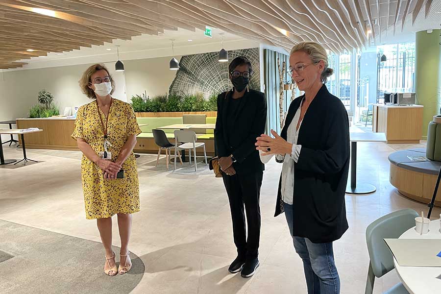 Fabienne Chol, Saran Diakité-Kaba et Laëtitia Benedetti (de gauche à droite) ecole design