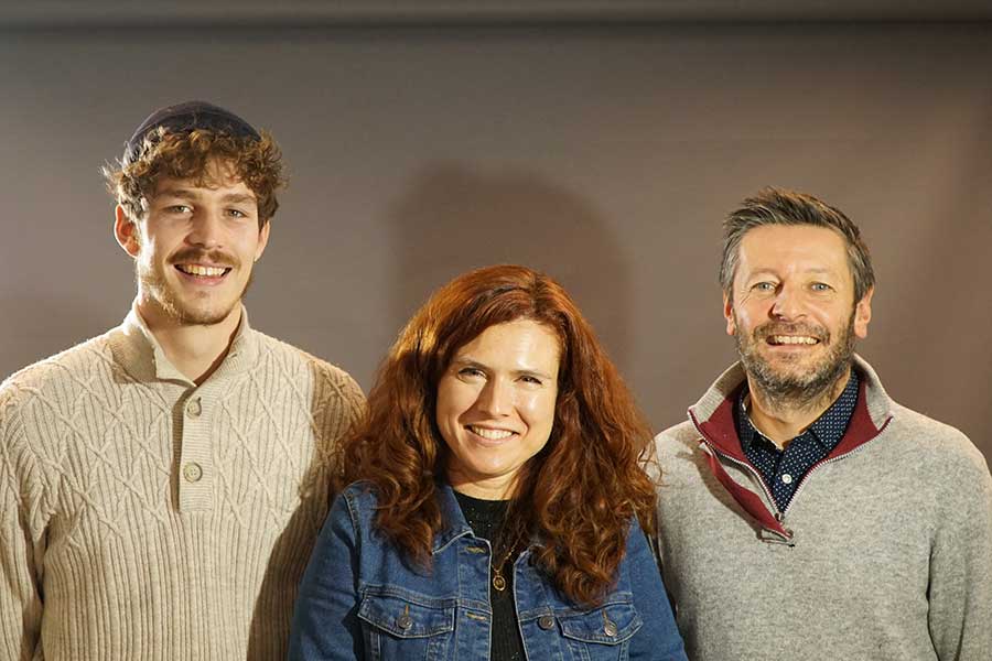 Rémi, Isabel et Julien (de gauche à droite) formation design