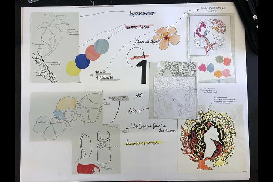 Recherche logo planche 1 ecole de design lyon