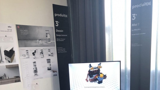 Salle du Département Produit(s) - JPO 2019 école de design ; partenariats stratégiques