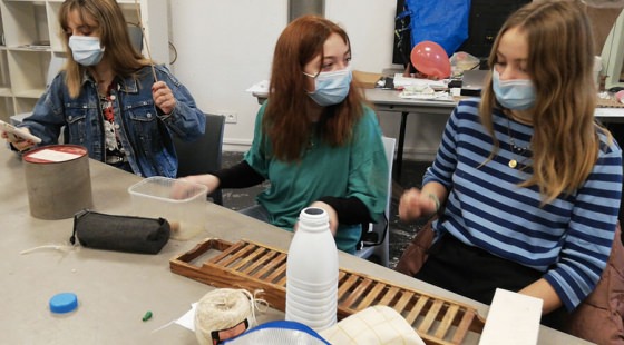 Nos étudiants pendant les workshops récréatifs ecole de design