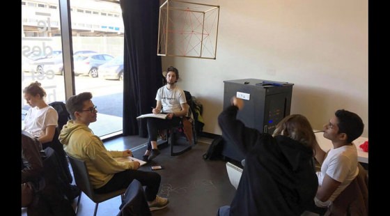 Nos étudiants en cours de perspective école de design Lyon