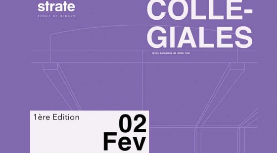 Affiche des Collégiales 2022 ecole de design