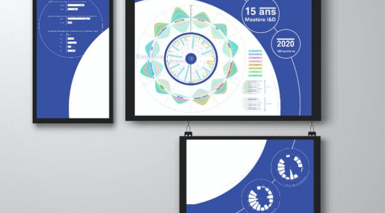Data visualisation des Alumni du Mastère Innovation & Design ecole de design - data visualisation