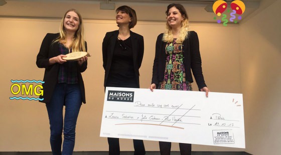 Julie Cadeau et Laure Sabatier, lauréate trophee maison du monde Design produit trophee maison du monde de la création durable