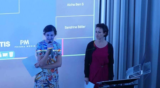 Ioana Ocnarescu, directrice de Strate Research et Estelle Berger, responsable d'Exalt Design Lab (de gauche à droite) ecole de design