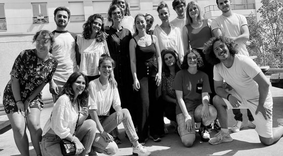 Photo du groupe d'étudiants, participants du rendu école de design ; Nexity Studéa ; projet design