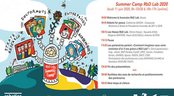Invitation du Summer Camp école de design ; Robotics by Design Lab