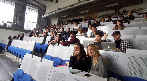 Les "facilitateurs" du Punch Day (étudiants 5e année) ecole de design