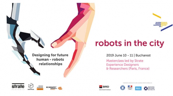 Affiche de la Saison France-Roumanie 2019 Strate école de design Saison France Roumanie 2019