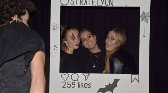 Nos étudiants lors de la soirée Halloween Ecole de design