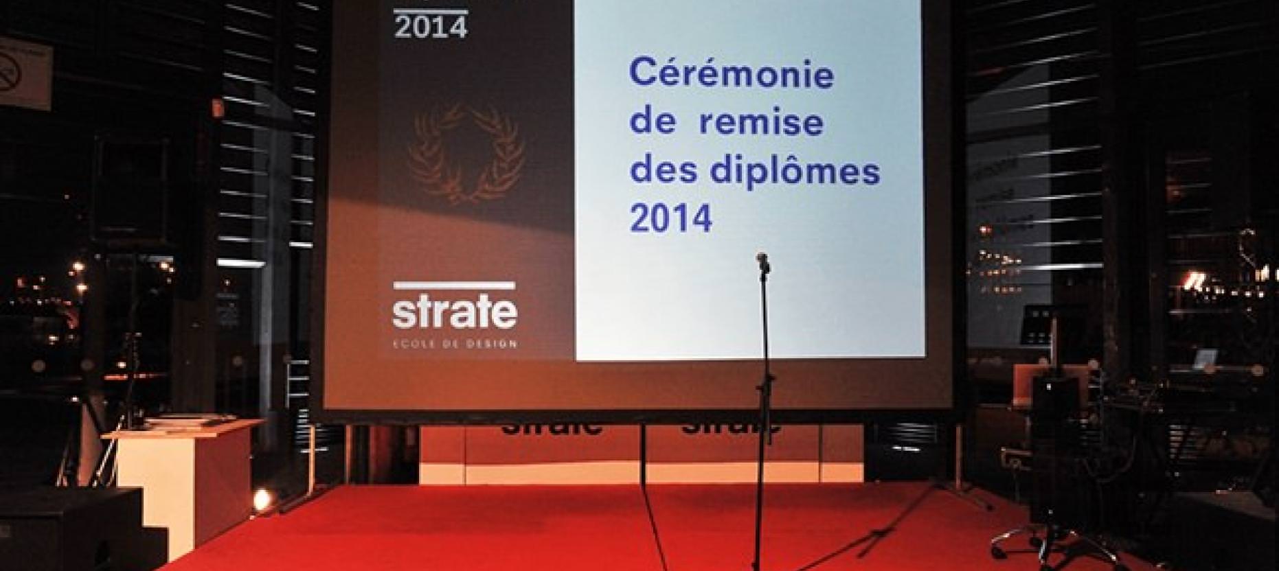 Strate, cérémonie de remise de diplôme 2014